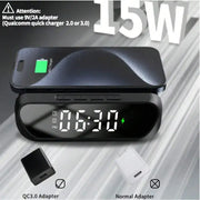 2-in-1 Magnetic Wireless Charger Stand | Fast Charging Dock for Phone & Earbuds | Foldable Station
