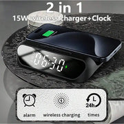 2-in-1 Magnetic Wireless Charger Stand | Fast Charging Dock for Phone & Earbuds | Foldable Station