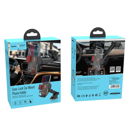 Hoco CAD01 Car Phone Holder – Easy-Lock Dashboard & Windshield Mount