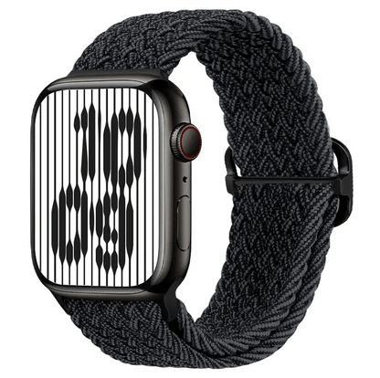 Apple Watch Braided Nylon Band – Adjustable Buckle, Lightweight & Stretchy