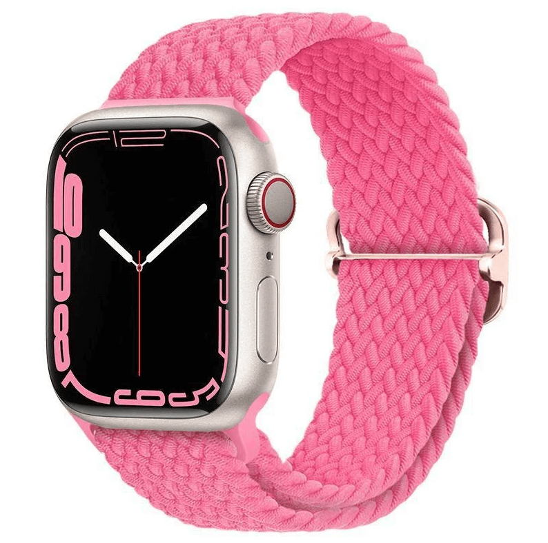 Apple Watch Braided Nylon Band – Adjustable Buckle, Lightweight & Stretchy