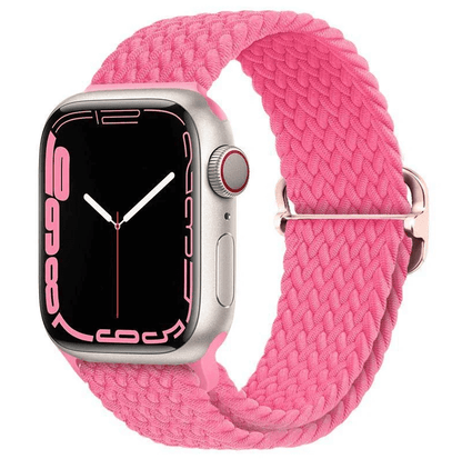 Apple Watch Braided Nylon Band – Adjustable Buckle, Lightweight & Stretchy