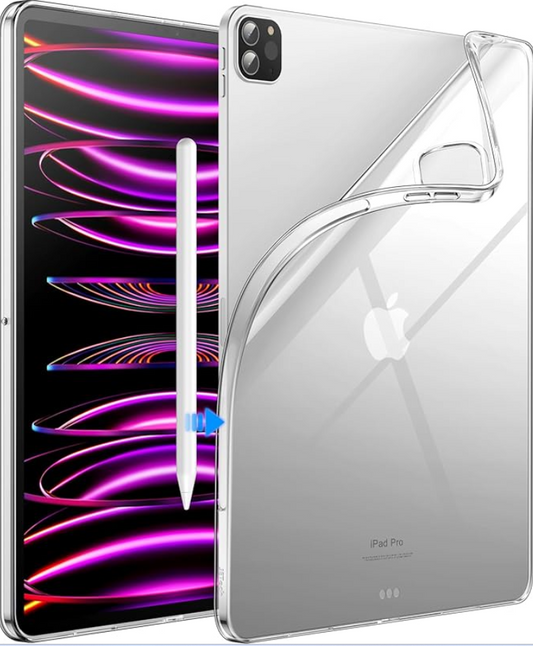 iPad Pro 12.9 Clear Shockproof Soft Case – 5th & 6th Gen (2021/2022)