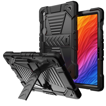 Samsung Galaxy Tab S9 Rugged Shockproof Case with Kickstand (Black)