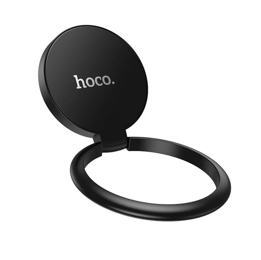 Hoco Metallic Foldable Ring Phone Grip Stand Black 360° (DCA64)