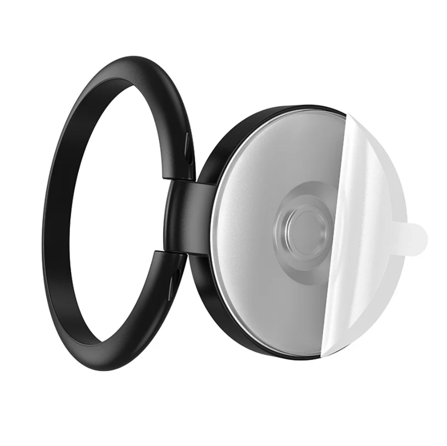 Hoco Metallic Foldable Ring Phone Grip Stand Black 360° (DCA64)