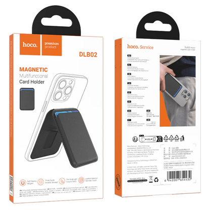 Hoco Leather Magnetic Card Holder With MagSafe (DLB02)