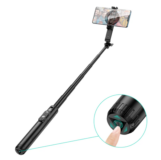 Hoco Bluetooth Selfie Stick With 1.5m Tripod Magnetic Phone Holder (K25)