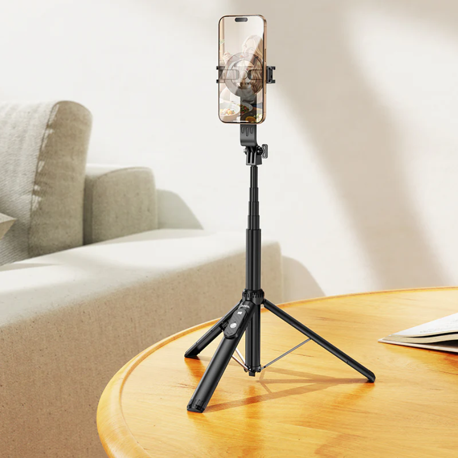 Hoco Bluetooth Selfie Stick With 1.5m Tripod Magnetic Phone Holder (K25)