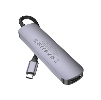 Hoco PD 100W USB-C Multi Function 6 in 1 Adapter Hub (HB28)