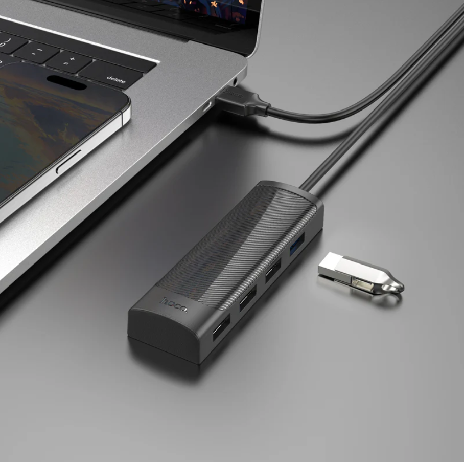 Hoco USB-C to USB-A 4 in 1 USB Expansion Hub 5Gbps (HB41)