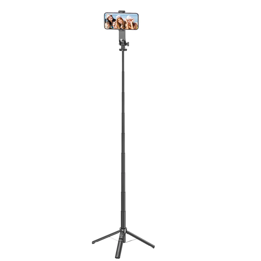 Hoco Premium 2 in 1 Selfie Stick With 1.37m QuadPod (K21)