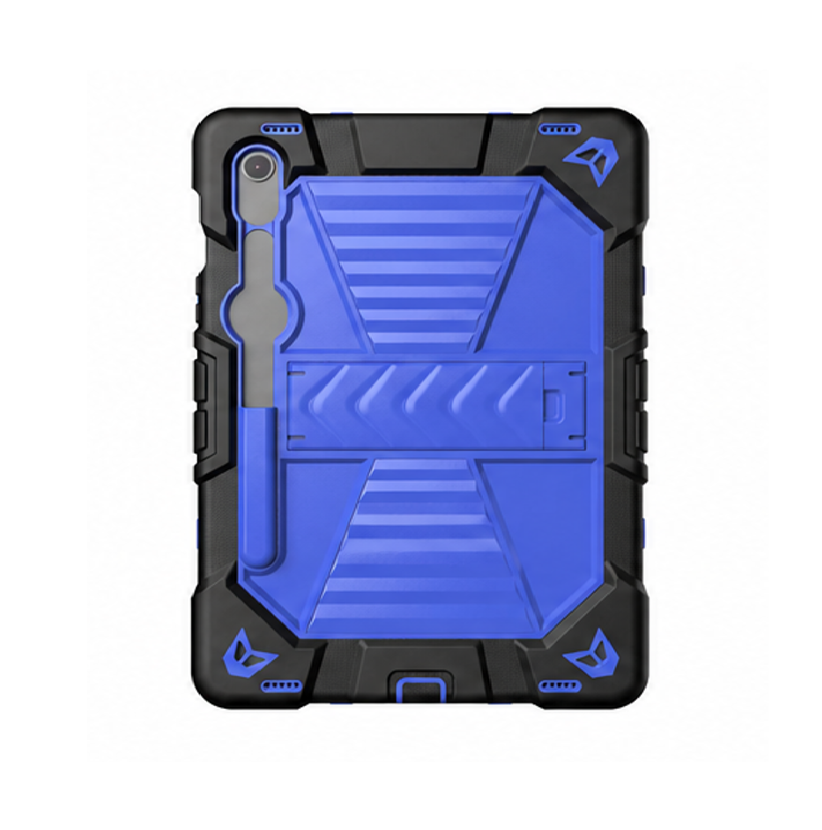 Samsung Galaxy Tab S9 FE Rugged Shockproof Case with Kickstand (Blue)