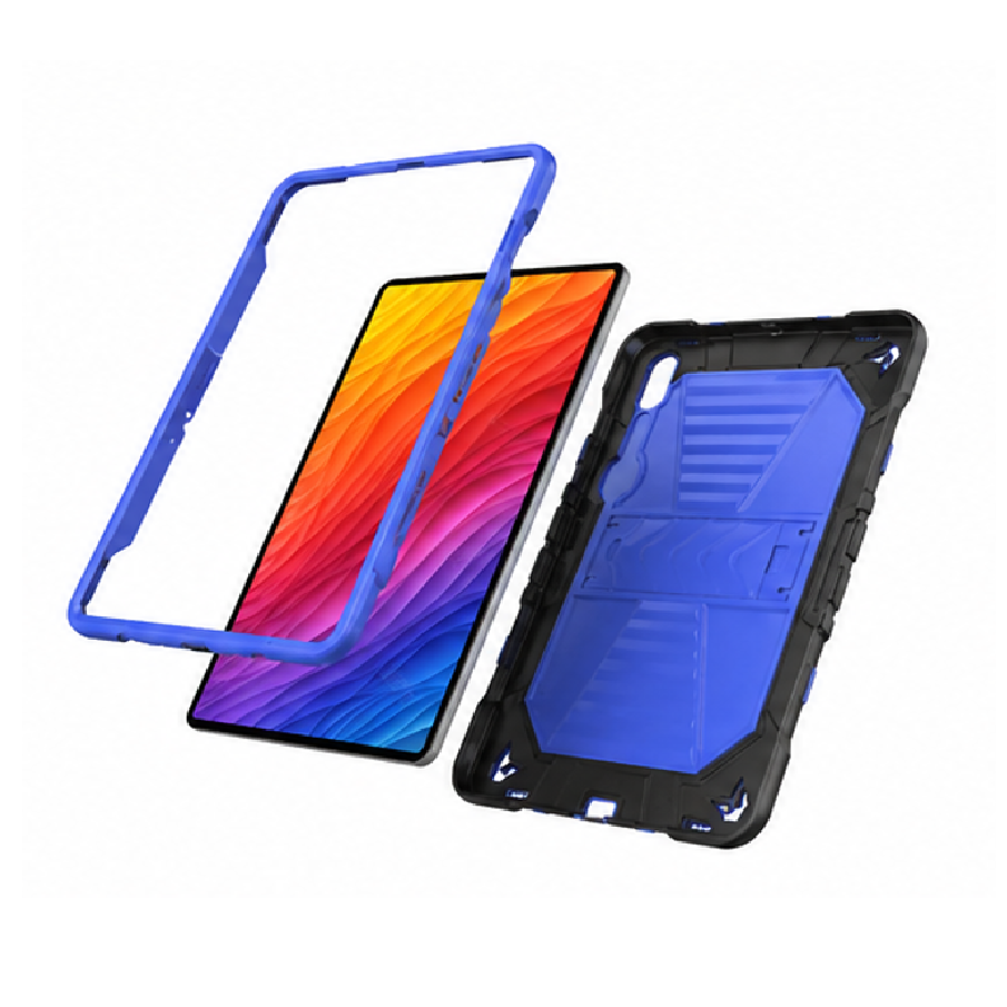 Samsung Galaxy Tab S9 FE Rugged Shockproof Case with Kickstand (Blue)
