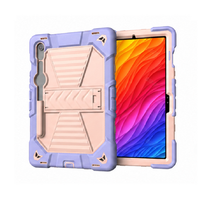 Tablet case with a colorful screen on a white background