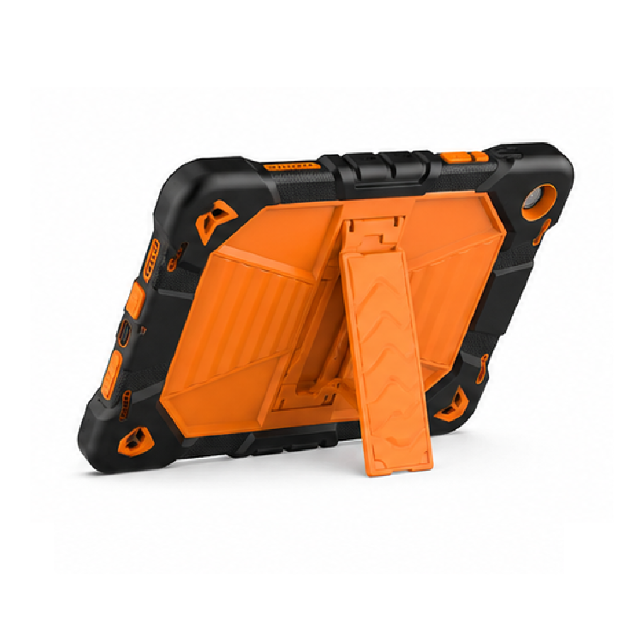 Samsung Galaxy Tab A9 Rugged Shockproof Case with Kickstand (Orange)