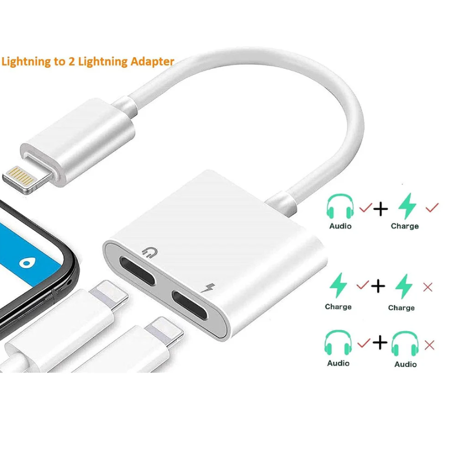 Vipfan Lightning to 2 x Lightning Adaptor (L09)