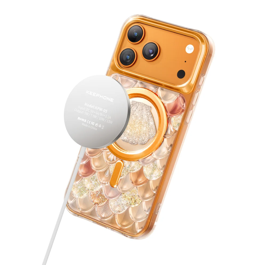 Keephone Iceland Glitter Case for iPhone 17 Pro | 3D Diamond Shell MagSafe Case