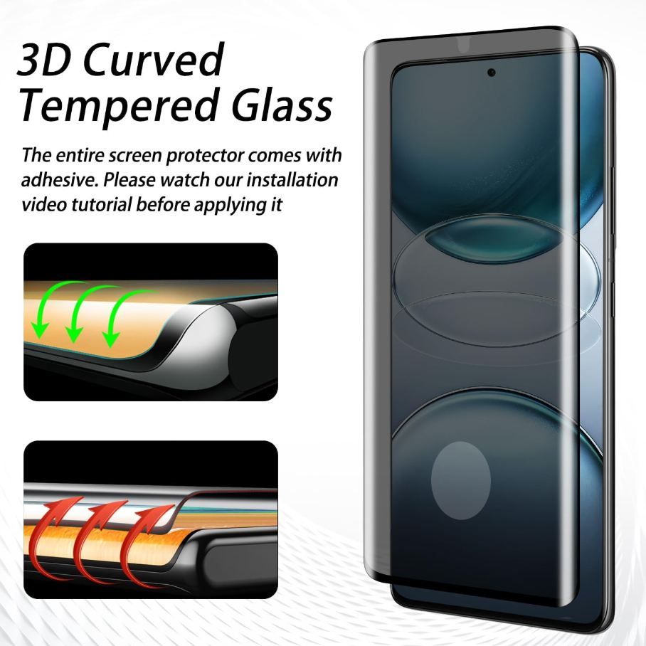 Samsung Galaxy S22 Ultra Privacy Tempered Glass Screen Protector – 9H HD Anti-Spy, 2.5D Rounded Edge, Impact & Scratch Resistant