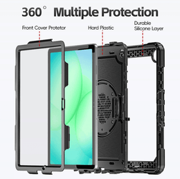 Samsung Galaxy Tab A11 8.7-inch Heavy Duty Rugged Shockproof Silicone Case With Front Screen Protector