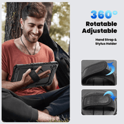 Samsung Galaxy Tab A11+ Plus 11-inch Heavy Duty Rugged Shockproof Silicone Case With Front Screen Protector