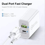 20W Fast Wall Charger – USB-C PD with Type-C Cable