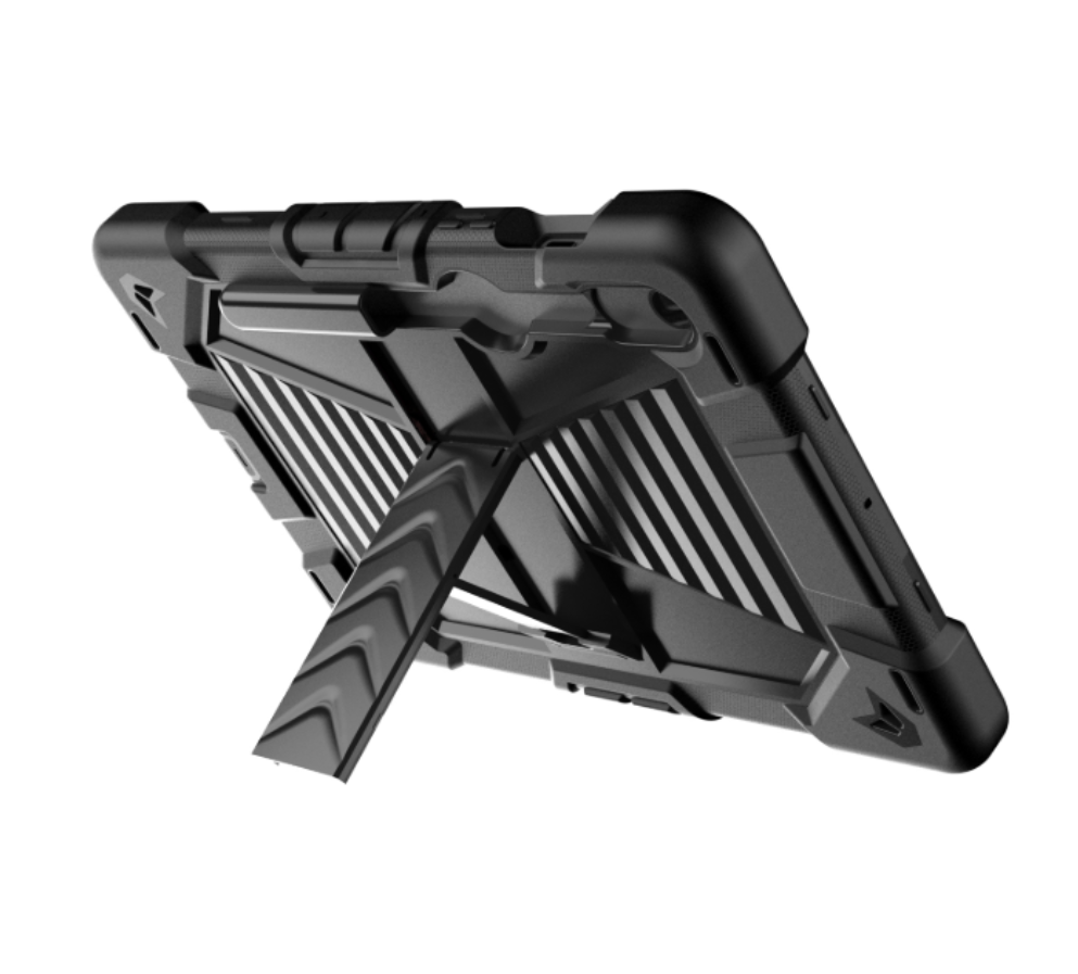 Samsung Galaxy Tab S10 Lite Rugged Shockproof Case with Kickstand (Black)