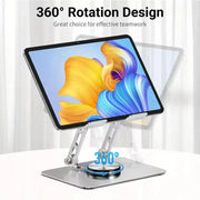 360° Rotating Laptop Stand | Adjustable Foldable Aluminum Alloy Desk Holder for & Tablet