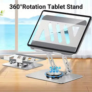 360° Rotating Laptop Stand | Adjustable Foldable Aluminum Alloy Desk Holder for & Tablet