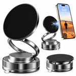 360-degree rotating magnetic phone holder with foldable design
