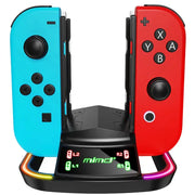 4-in-1 RGB Charging Dock | Joy-Con Controller Stand for Nintendo Switch