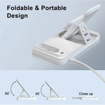 4-in-1 Wireless Charging Station 15W Fast Charger Stand for i-Series Devices