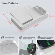 4-in-1 Wireless Charging Station 15W Fast Charger Stand for i-Series Devices