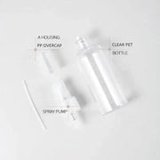 5 x 100 ml Clear Plastic Bottle with Fine Mist Spray Atomiser & Cap - Tools Kits (multipurpose)