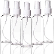 50 x 100 ml Clear Plastic Bottle with Fine Mist Spray Atomiser & Cap - Tools Kits (multipurpose)