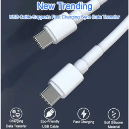 5A 100W USB-C to Cable – Super Speed Fast Charging & Data Sync