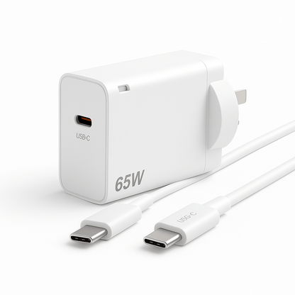 Super speed 65W GaN charger side angle