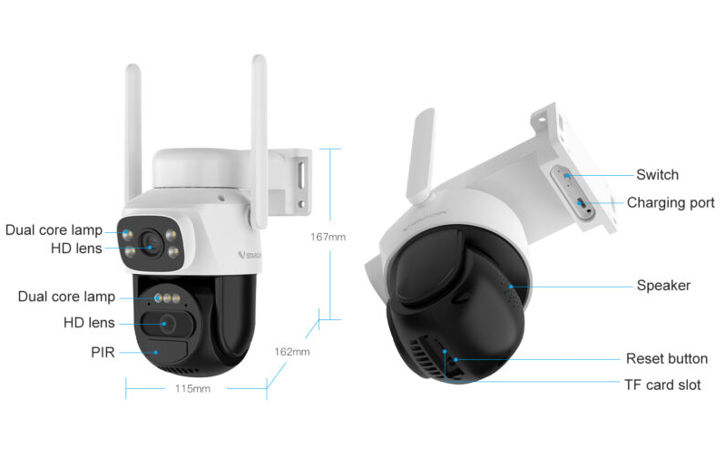 Outdoor Solar Wifi Security Camera