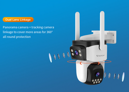 Vstarcam Outdoor Security Camera Dual Lens