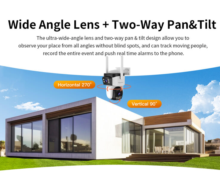 Vstarcam Outdoor Security Camera Dual Lens