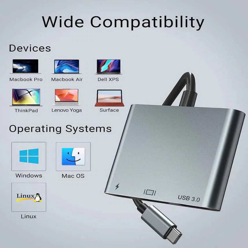 USB3.1-C Type-C To HUB Adapter