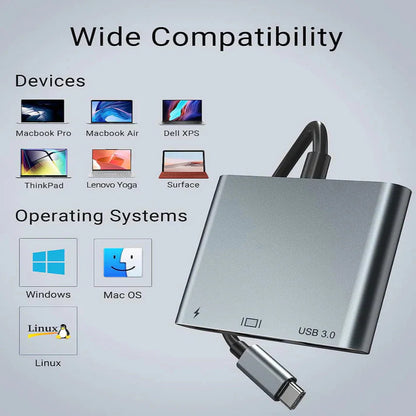 USB3.1-C Type-C To HUB Adapter
