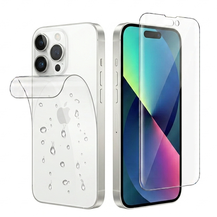 Hydrogel Screen Protector for iPhone 15 Pro Max (Screen & Back)