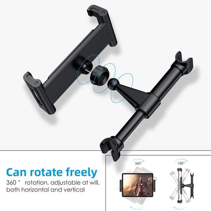 Universal Car Seat Back Headrest Mount Holder for 4.7~10.5" iPad Phone Tablet