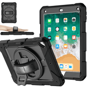 iPad 10.2-inch 7th Generation (2019) Heavy Duty Rugged Shockproof Silicone Case With Front Screen Protector Default Title