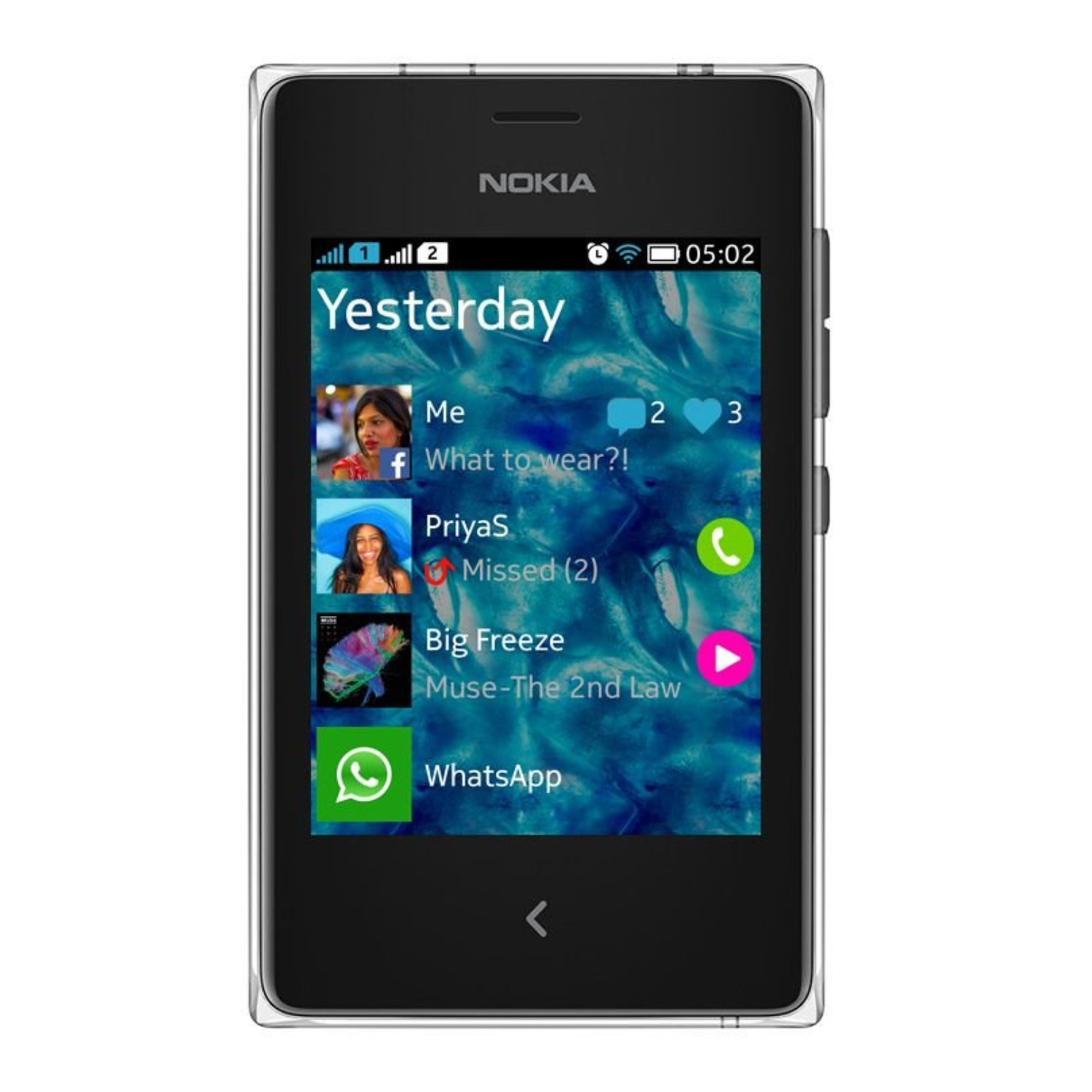 Hydrogel Screen Protector for Nokia Asha 502 Dual SIM (Pack of 2)
