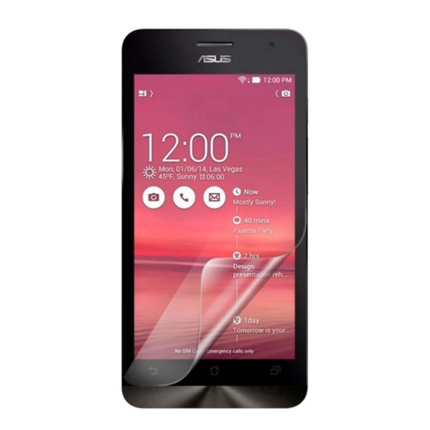 Hydrogel Screen Protector for Asus Zenfone 5 A500KL (Pack of 2)