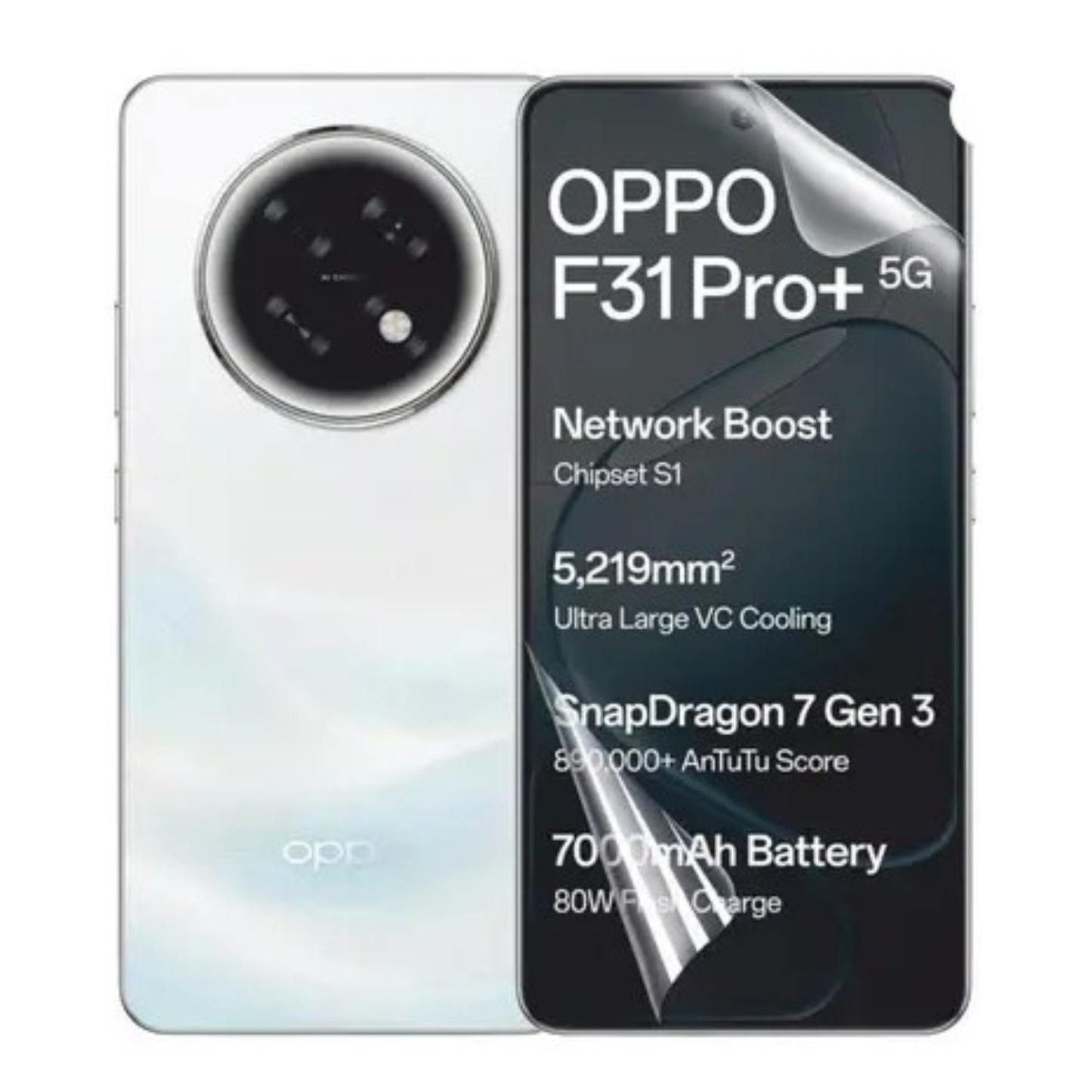 Hydrogel Screen Protector for OPPO F31 Pro+ 5G (Pack of 2)