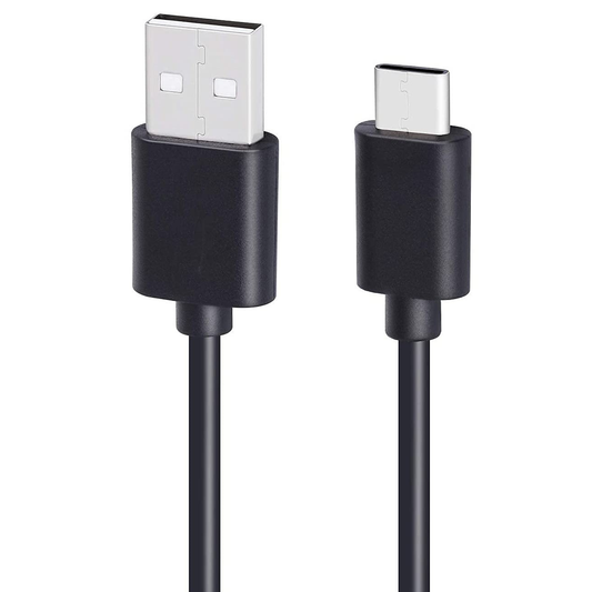 USB-A to USB-C Charger Cable for Vivo Phones (Black) 1m