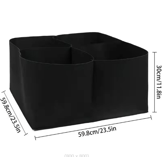 60x60x30CM Vegetable Planting Bag Fabric Raised Bed Garden Plant Flower Grow Bag
